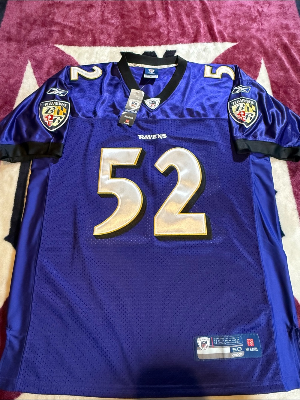 Reebok “Ray Lewis” NFL On-Field Jersey